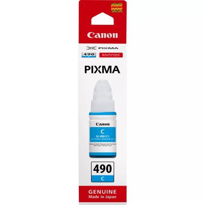 ORIGINALE Canon Cartuccia d&#39;inchiostro ciano GI-490c 0664C001 7000 pagine 70ml
