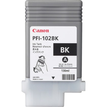 ORIGINALE Canon Cartuccia d&#39;inchiostro nero PFI-102bk 0895B001 130ml