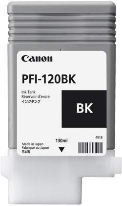 ORIGINALE Canon Cartuccia d&#39;inchiostro nero PFI-120bk 2885C001 130ml
