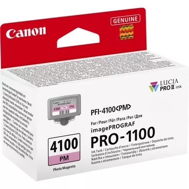 ORIGINALE Canon Cartuccia d'inchiostro magentafoto PFI-4100pm 6782C001 80ml