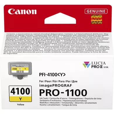 ORIGINALE Canon Cartuccia d'inchiostro giallo PFI-4100y 6780C001 80ml