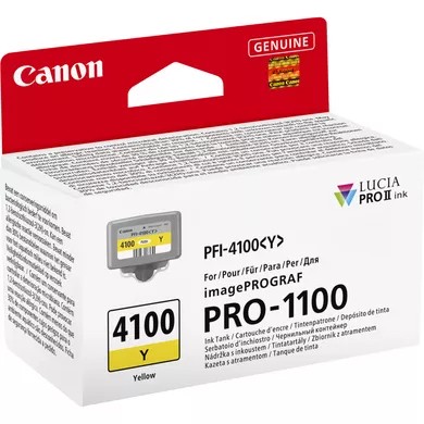 ORIGINALE Canon Cartuccia d'inchiostro giallo PFI-4100y 6780C001 80ml