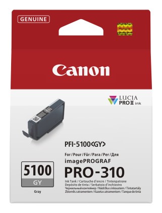 ORIGINALE Canon Cartuccia d'inchiostro Grigio PFI-5100gy 6959C001 14ml