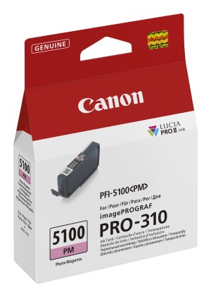 ORIGINALE Canon Cartuccia d'inchiostro magentafoto PFI-5100pm 6957C001 14ml
