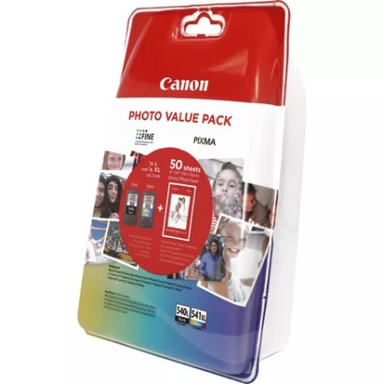 ORIGINALE Canon Value Pack nero / differenti colori PG-540L+CL-541XL Photo 5224B007