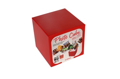 ORIGINALE Canon Value Pack nero / differenti colori PG-540+CL-541 Photo Cube + 13x13 cm Photo Paper Plus Glossy II 40 fogli 580 pagine