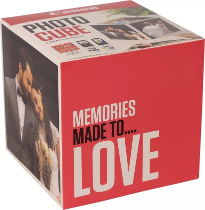ORIGINALE Canon Value Pack nero / differenti colori PG-560+CL-561 Photo Cube Creative Pack + 13x13 cm Fotopapier 40 fogli 360 pagine