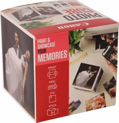ORIGINALE Canon Value Pack nero / differenti colori PG-560+CL-561 Photo Cube Creative Pack + 13x13 cm Fotopapier 40 fogli 360 pagine