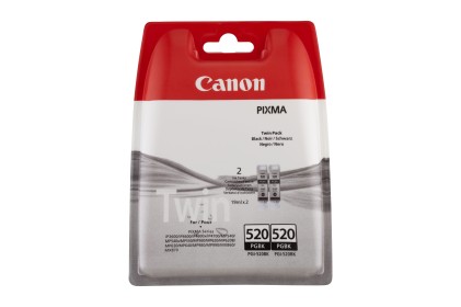 ORIGINALE Canon Multipack nero PGI-520BK Twin 2932B012 Cartuccie dґinchiostro, Confezione doppia