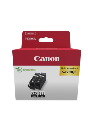 ORIGINALE Canon Multipack nero PGI-525 PGKB Twin 4529B017