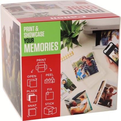 ORIGINALE Canon Value Pack Verde PP-201 5x5 Photo Cube Creative Pack + 13x13 cm Fotopapier 40 fogli