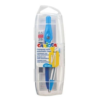 Carioca 40122 compasso Blu, Argento 2 pz
