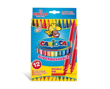 Carioca Birello marcatore Fine/Medio Multicolore 12 pz