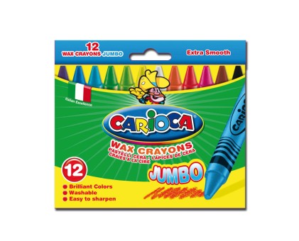 Carioca Wax Jumbo 12 pz