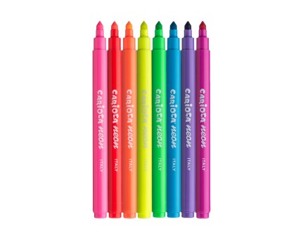 Carioca Neon marcatore Fine/Medio Multicolore 8 pz