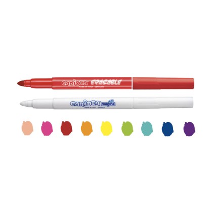 Carioca 43182 marcatore Beige, Blu, Verde chiaro, Menta, Arancione, Rosa, Rosso, Viola, Giallo 10 pz