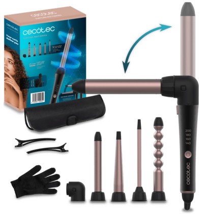 Cecotec SurfCare MultiWaves Ferro per ricci Caldo Nero