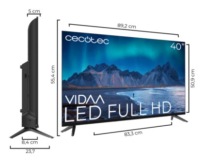 Cecotec 00991 TV 101,6 cm (40") HD Smart TV Wi-Fi Nero