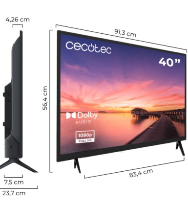 Cecotec 00993 TV 101,6 cm (40") Full HD Nero