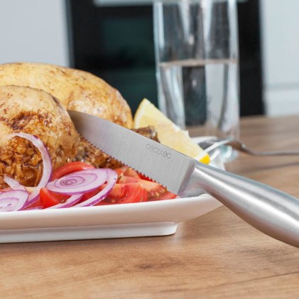 Cecotec 01025 coltello da tavolo 6 pz Acciaio inox Coltello da bistecca