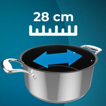 Cecotec Classy 28 7,5 L Rotondo Acciaio inox