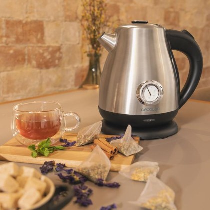 Cecotec Thermosense 620 Retro Steel bollitore elettrico 1,7 L 2200 W Acciaio inox
