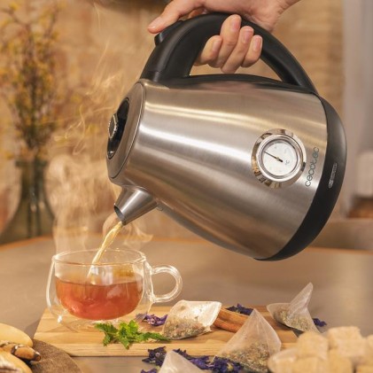 Cecotec Thermosense 620 Retro Steel bollitore elettrico 1,7 L 2200 W Acciaio inox