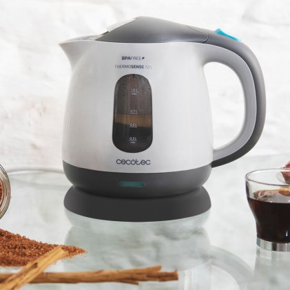 Cecotec 01517 bollitore elettrico 1 L 1100 W Grigio, Bianco