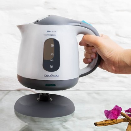Cecotec 01517 bollitore elettrico 1 L 1100 W Grigio, Bianco