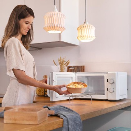 Cecotec 01677 forno a microonde Superficie piana Microonde con grill 20 L 1050 W Bianco