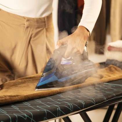 Cecotec IronHero 3200 i-Pump Absolute Ferro a vapore Piastra anodizzata ultra-scorrevole Turbo Pro 3200 W Nero, Blu