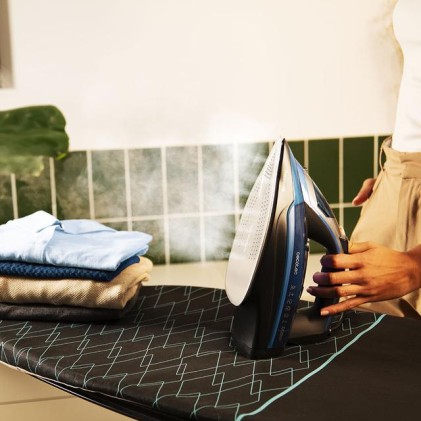 Cecotec IronHero 3200 i-Pump Absolute Ferro a vapore Piastra anodizzata ultra-scorrevole Turbo Pro 3200 W Nero, Blu