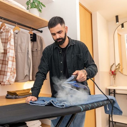 Cecotec IronHero 3200 Double Steam i-Pump Ferro a vapore 3200 W Nero, Blu scuro