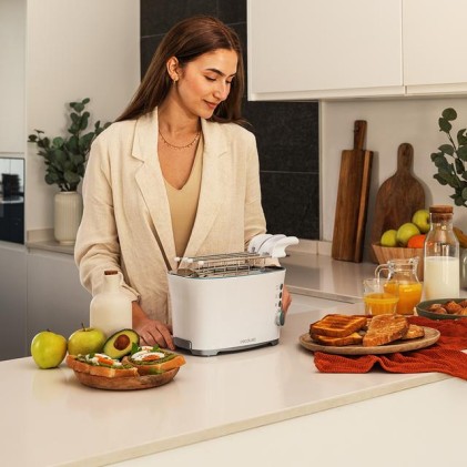 Cecotec Toast&Taste Double W 7 2 fetta/e 650 W Bianco