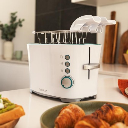 Cecotec Toast&Taste Double W 7 2 fetta/e 650 W Bianco