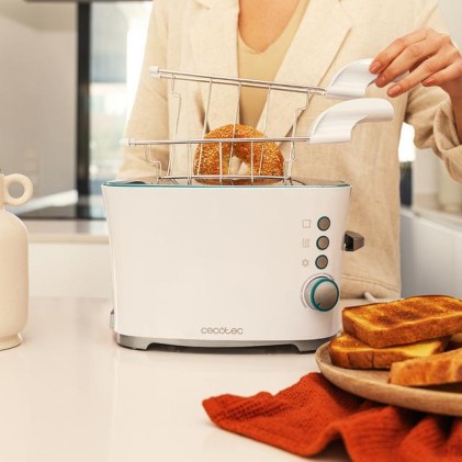 Cecotec Toast&Taste Double W 7 2 fetta/e 650 W Bianco