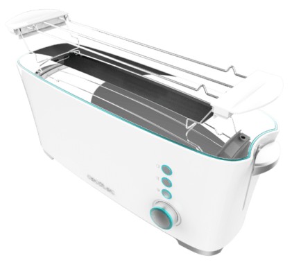 Cecotec Toast&Taste Extra W 7 2 fetta/e 1000 W Bianco