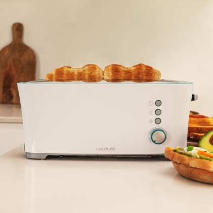 Cecotec Toast&Taste Extra W 7 2 fetta/e 1000 W Bianco