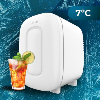 Cecotec Bolero MiniCooling 4L Bora Bianco Mini Frigorifero Portatile - Capacit&agrave; 4L - Tensione 12V - Temperatura regolabile - Raffredda fino a 7&ordm;C - Riscalda fino a 50&ordm;C - Colore Bianco