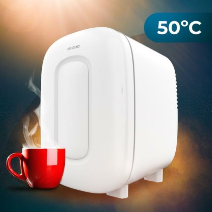 Cecotec Bolero MiniCooling 4L Bora Bianco Mini Frigorifero Portatile - Capacit&agrave; 4L - Tensione 12V - Temperatura regolabile - Raffredda fino a 7&ordm;C - Riscalda fino a 50&ordm;C - Colore Bianco