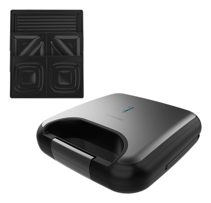 Cecotec Rock&Toast Combo tostiera 800 W Argento