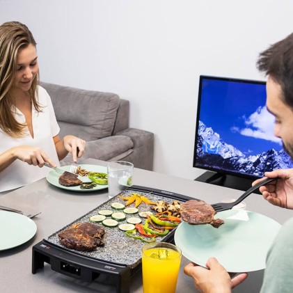 Cecotec 03053 griglia per raclette 2150 W Nero, Grigio