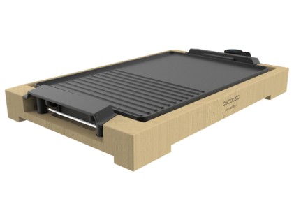 Cecotec Tasty&Grill 2000 griglia per raclette 2000 W Bamboo, Nero