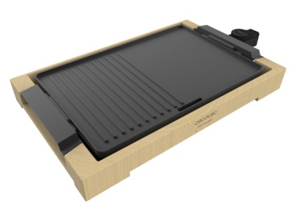 Cecotec Tasty&Grill 2000 griglia per raclette 2000 W Bamboo, Nero
