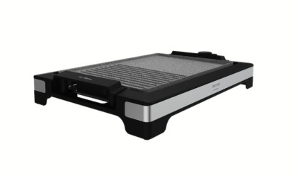 Cecotec 03095 griglia di cottura elettrica Libera installazione 2000 W Nero, Acciaio inox