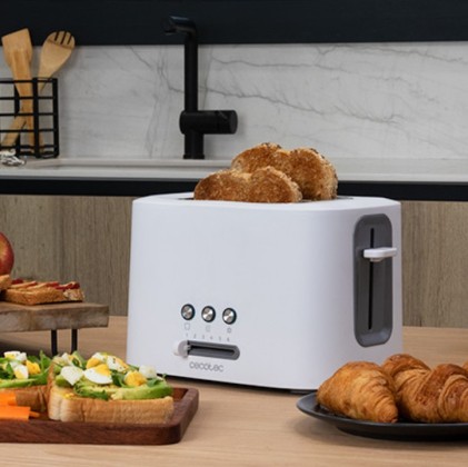 Cecotec TOAST&TASTE 9000 DOUBLE WHITE 2 fetta/e 980 W Bianco