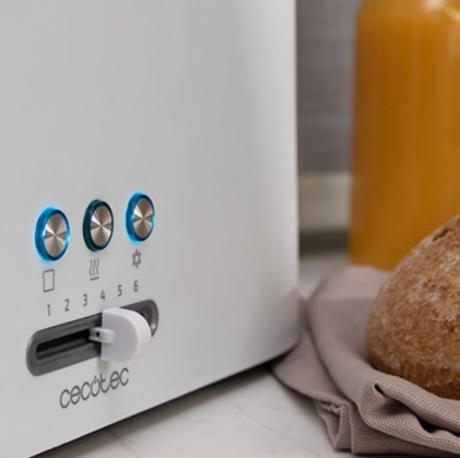 Cecotec TOAST&TASTE 9000 DOUBLE WHITE 2 fetta/e 980 W Bianco