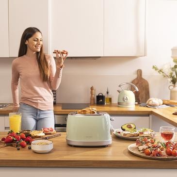 Cecotec Vintage 800 2 fetta/e 850 W Verde