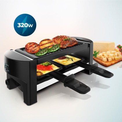 Cecotec 03264 griglia per raclette 2 persona(e) 320 W Nero