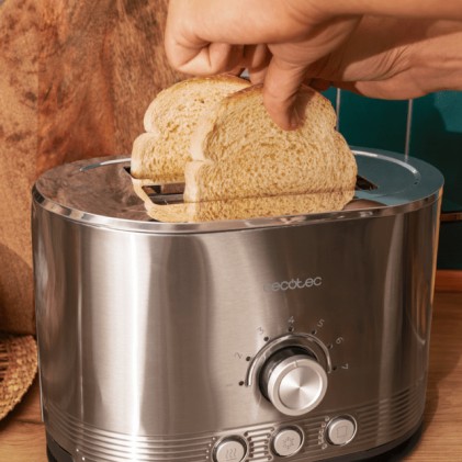 Cecotec 03285 tostapane 7 2 fetta/e 1400 W Acciaio inox